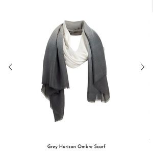 NWT CUSHNIE Rachel Zoe Grey Horizon Ombré Scarf